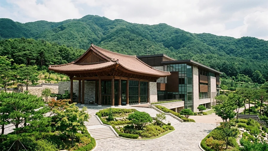 The modern exterior of the Goryeong Daegaya Museum, which houses the history of Daegaya