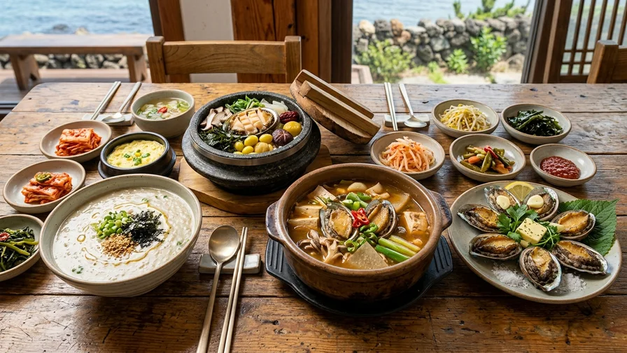 Jeju abalone dishes