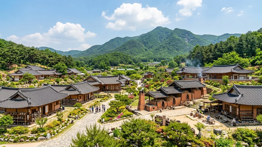 한국 전통 마을 도자기