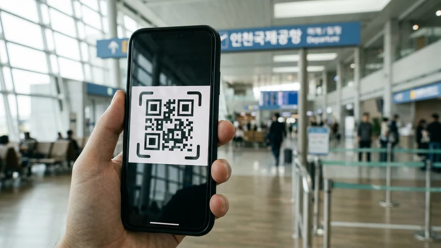 QR code icon for eSIM activation displayed on a smartphone screen