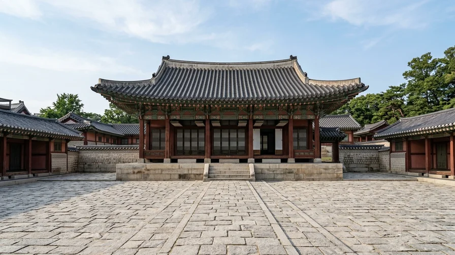 정조대왕이 머물던 화성행궁의 중심 건물 봉수당의 단아한 모습