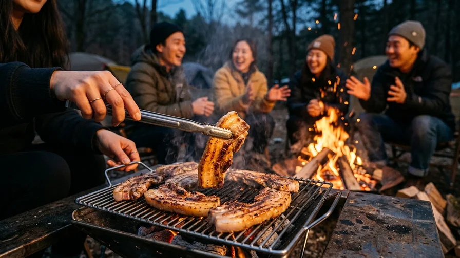 한국 캠핑 음식