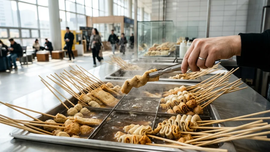 한국 기차역 음식