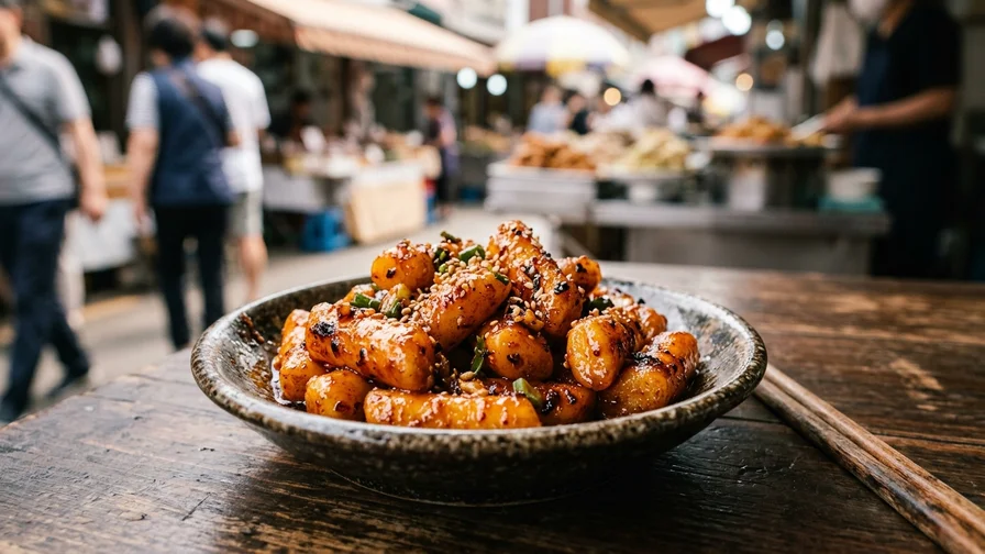 기름떡볶이 - 간장, 기름에 볶는 옛날식 떡볶이